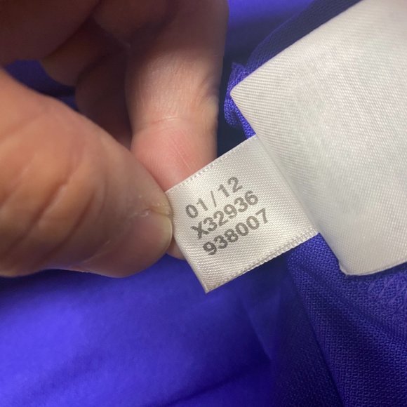 Adidas Golf Shirt Men Large L Purple Sports Activewear Golfing Embroidered Logo - Picture 6 of 10